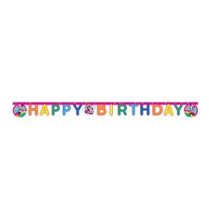 Ghirlanda di lettere Happy Birtdhay Minnie Rainbow