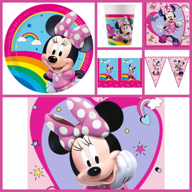 Scatola per feste grande Minnie Junior 