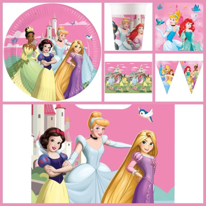 Grande scatola per feste con principesse dal vivo 
