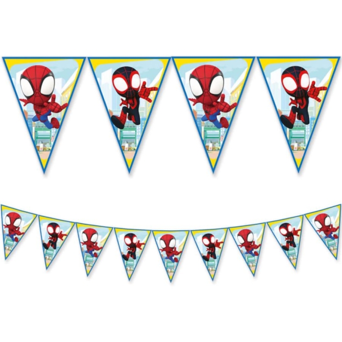 Ghirlanda di gagliardetti Spidey 
