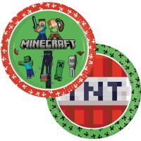 Contiene : 1 x 8 Piatti Minecraft