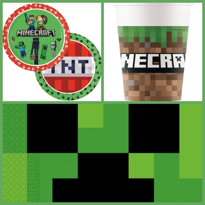 Scatola per feste Minecraft 