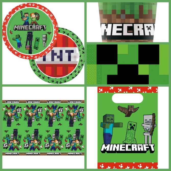 Grande scatola per feste Minecraft 