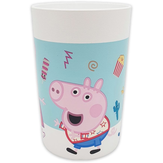 2 bicchieri riutilizzabili di Peppa Pig (23 cl) 