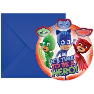 6 Inviti Pjmasks