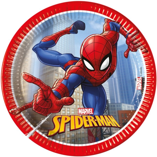 8 Piatti piccoli Spiderman Crime Fighter 