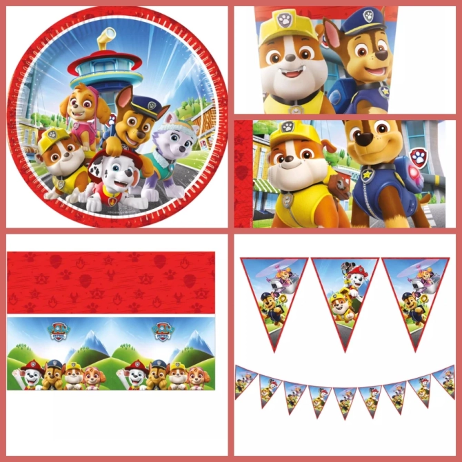 Scatola per feste grande Paw Patrol Rescue Heroes 