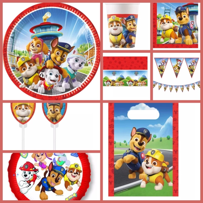 Scatola per feste Maxi Paw Patrol Rescue Heroes 