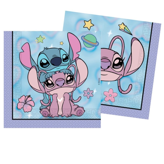 16 Tovaglioli motivo Stitch Angel Cute 