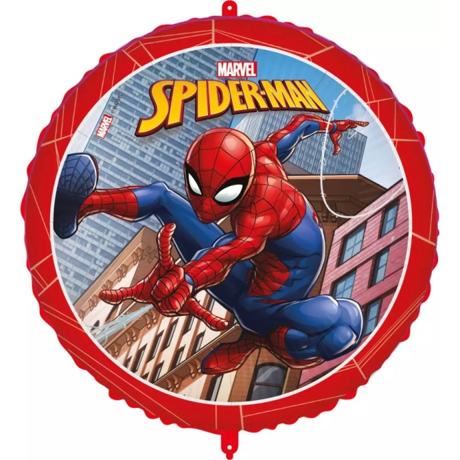 Palloncino in alluminio per elio 46 cm  +  peso Spiderman 