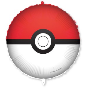 Ballon Aluminium H�lium 46 cm + Peso Pok�ball - Pok�mon