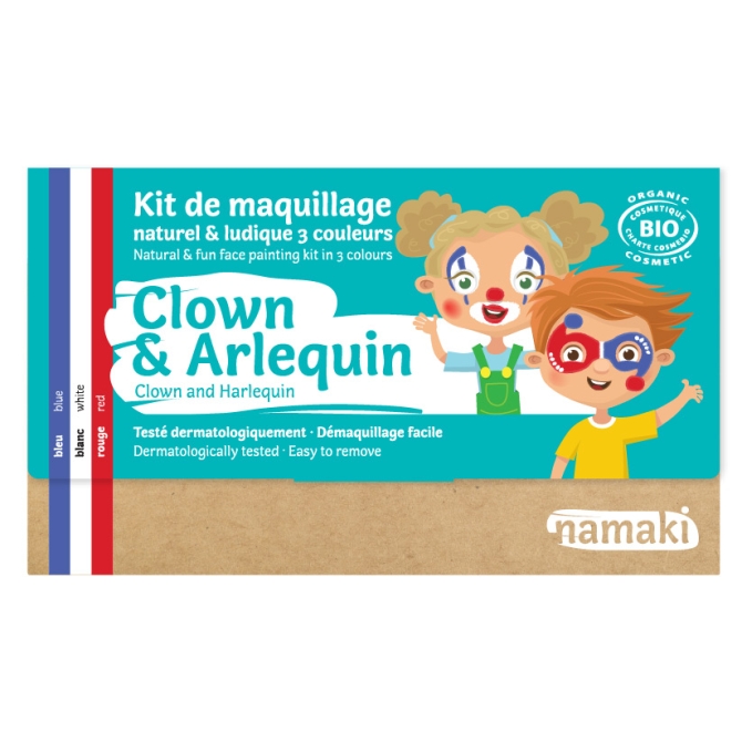 Kit Trucco 3 Colori Clown e Arlecchino BIO 