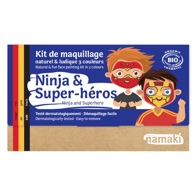 Kit Trucco 3 Colori Ninja e Supereroi BIO 