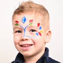 Kit per il trucco con 6 colori dell arcobaleno. n1