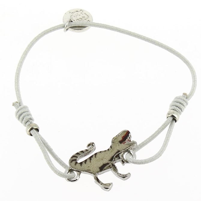 1 Bracciale in cordoncino elastico - Dino T-Rex 