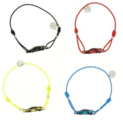 1 Bracciale in cordoncino elastico - Macchina. n2