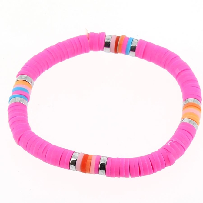 1 Bracciale con perline rotonde - Fimo 