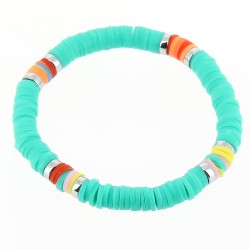 1 Bracciale con perline rotonde - Fimo. n1