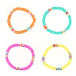 1 Bracciale con perline rotonde - Fimo. n2