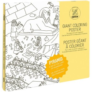 Poster gigante da colorare - Piramidi