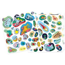 Poster gigante da decorare - Dinos ( +  adesivi). n°1
