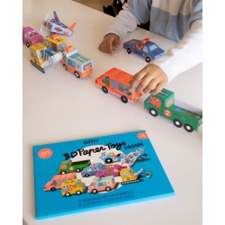 Giocattoli di carta 3D Vroom - 10 veicoli fai da te. n3