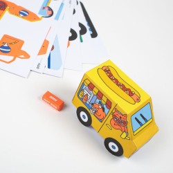Giocattoli di carta 3D Vroom - 10 veicoli fai da te. n4