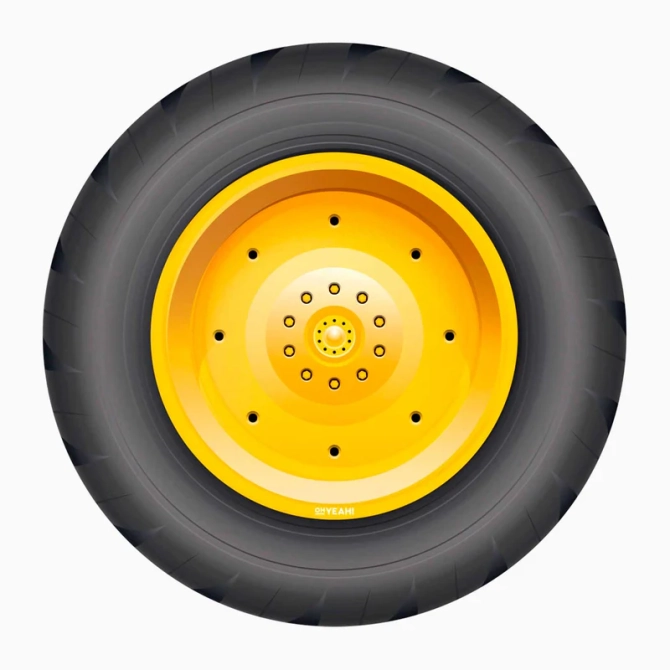 Set di 4 piattaforme da cantiere – Ruote per camion