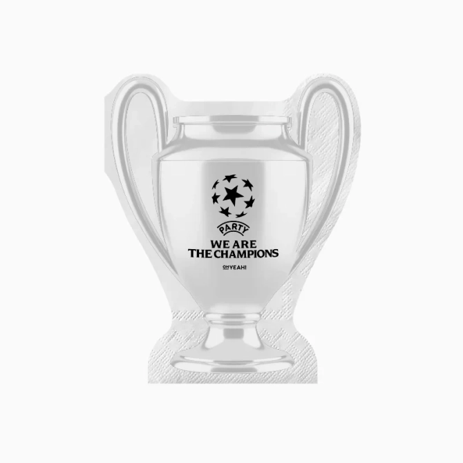 20 tovaglioli Coppa � We Are The Champions festa calcio 
