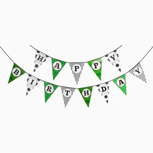 Ghirlanda di bandierine per la festa del calcio
