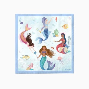 20 tovaglioli a tema Regno delle Sirene