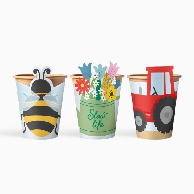 6 Crazy Farm Cups
