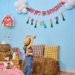Ghirlanda di buon compleanno - Crazy Farm. n°1