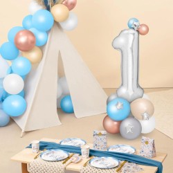 Bouquet di palloncini argentati � Numero 1. n�1