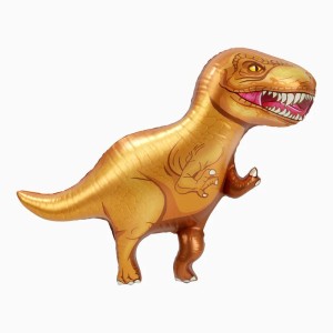 Palloncino in alluminio a elio a forma di dinosauro T-Rex XL (105 cm)