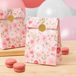 4 sacchetti regalo floreali rosa. n°2