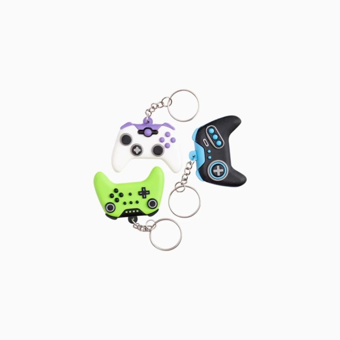 3 portachiavi a forma di controller di gioco 