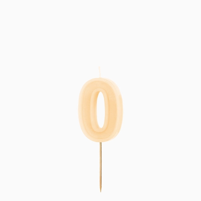 Candela numero 0 � Crema 