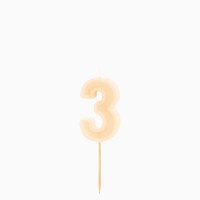 Candela numero 3 � Crema