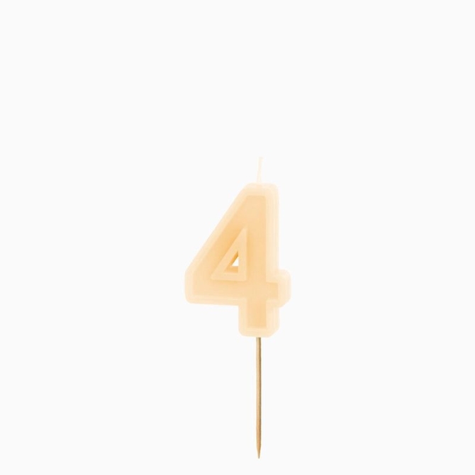 Candela numero 4 � Crema 