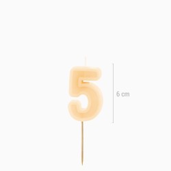Candela numero 5 – Crema. n°1
