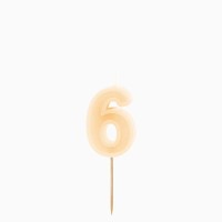 Candela numero 6 � Crema
