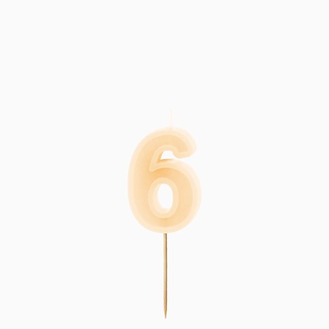 Candela numero 6 – Crema