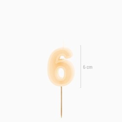 Candela numero 6 – Crema. n°1