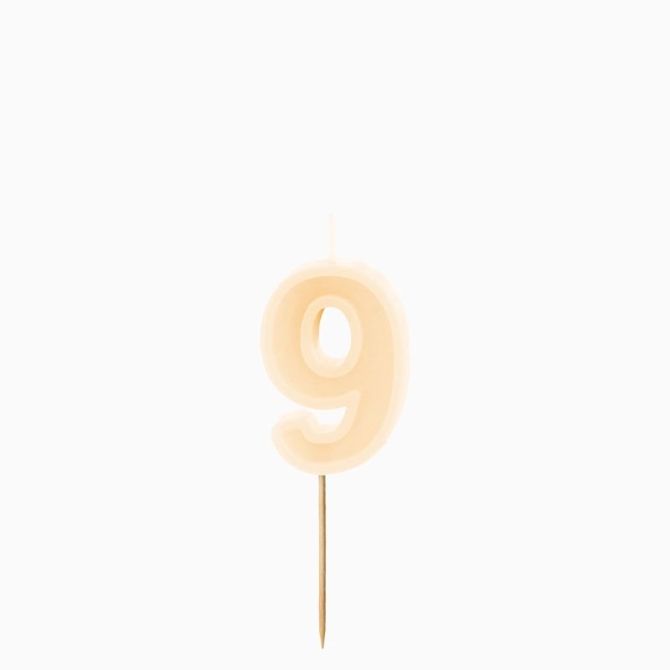 Candela numero 9 � Crema 