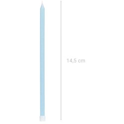 12 candele blu extra lunghe � 14, 5 cm. n�2