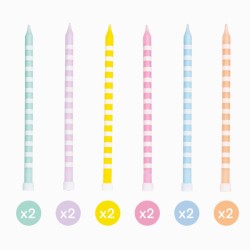 12 candele scintillanti extra lunghe � 14, 5 cm. n�1