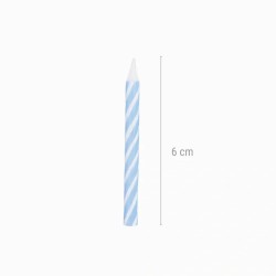 24 candeline a spirale per compleanno � 6 cm. n�1