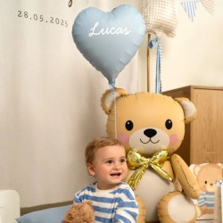 Palloncino gigante a forma di orsacchiotto in lamina metallica � 90 cm. n�4