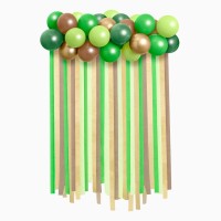 Kit per arco di palloncini e tenda verde � Dino